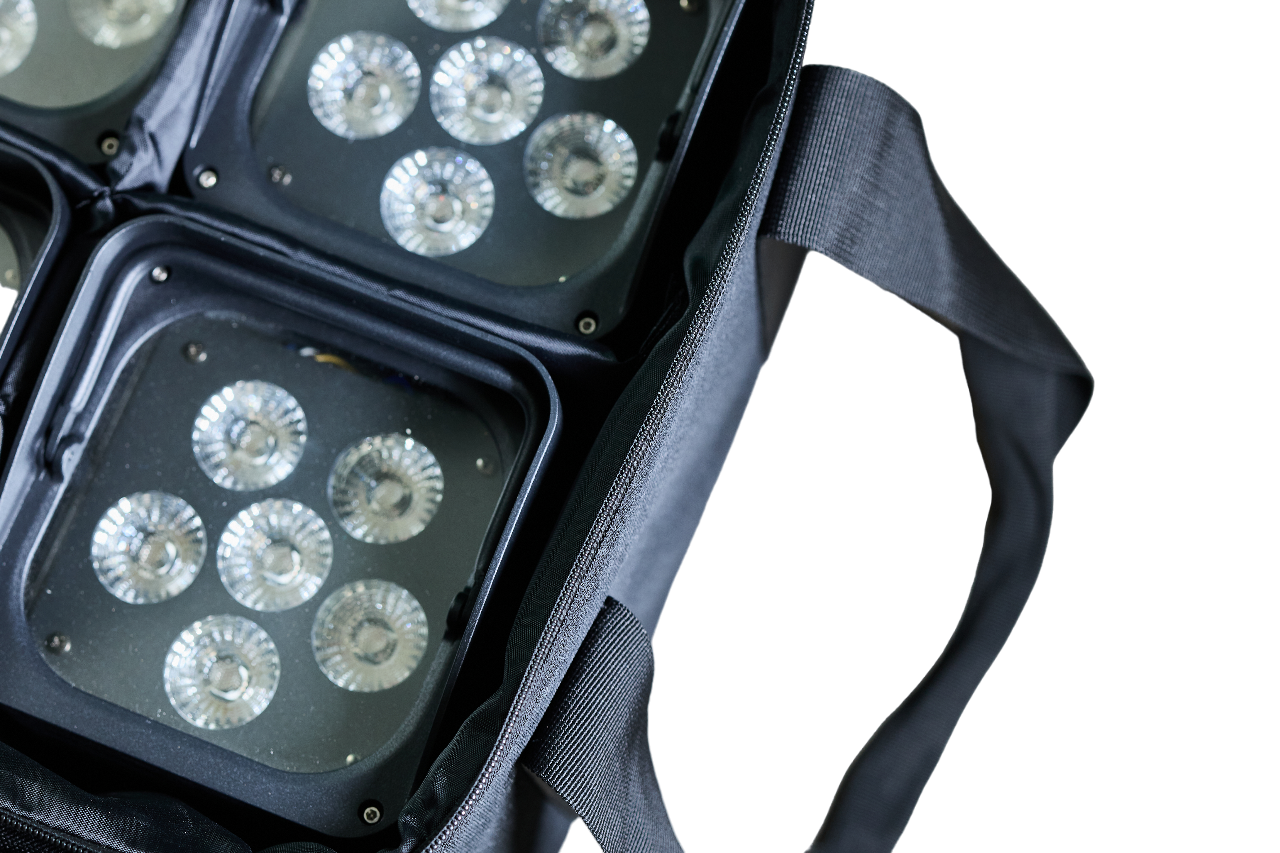 SLX Indoor-M Akku: 4 LED Akku PAR Lights in Tragetasche